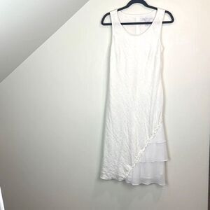 Natural Instincts Linen Blend Vintage Tank Dress Size 8